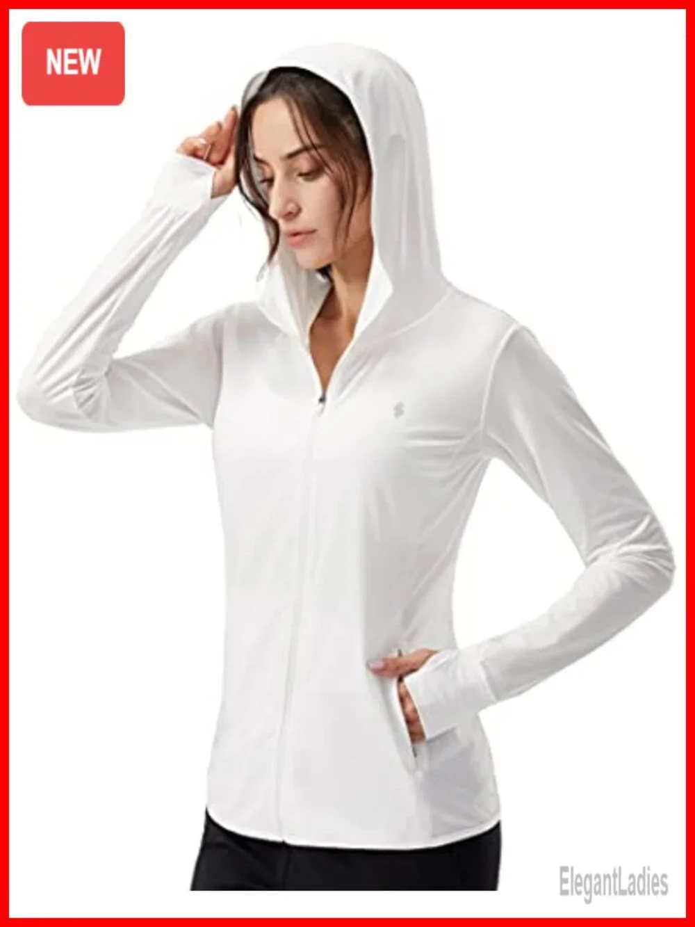 Women's UPF 50+ Sun Protection Hoodie Jacket Lightweight Long Sleeve